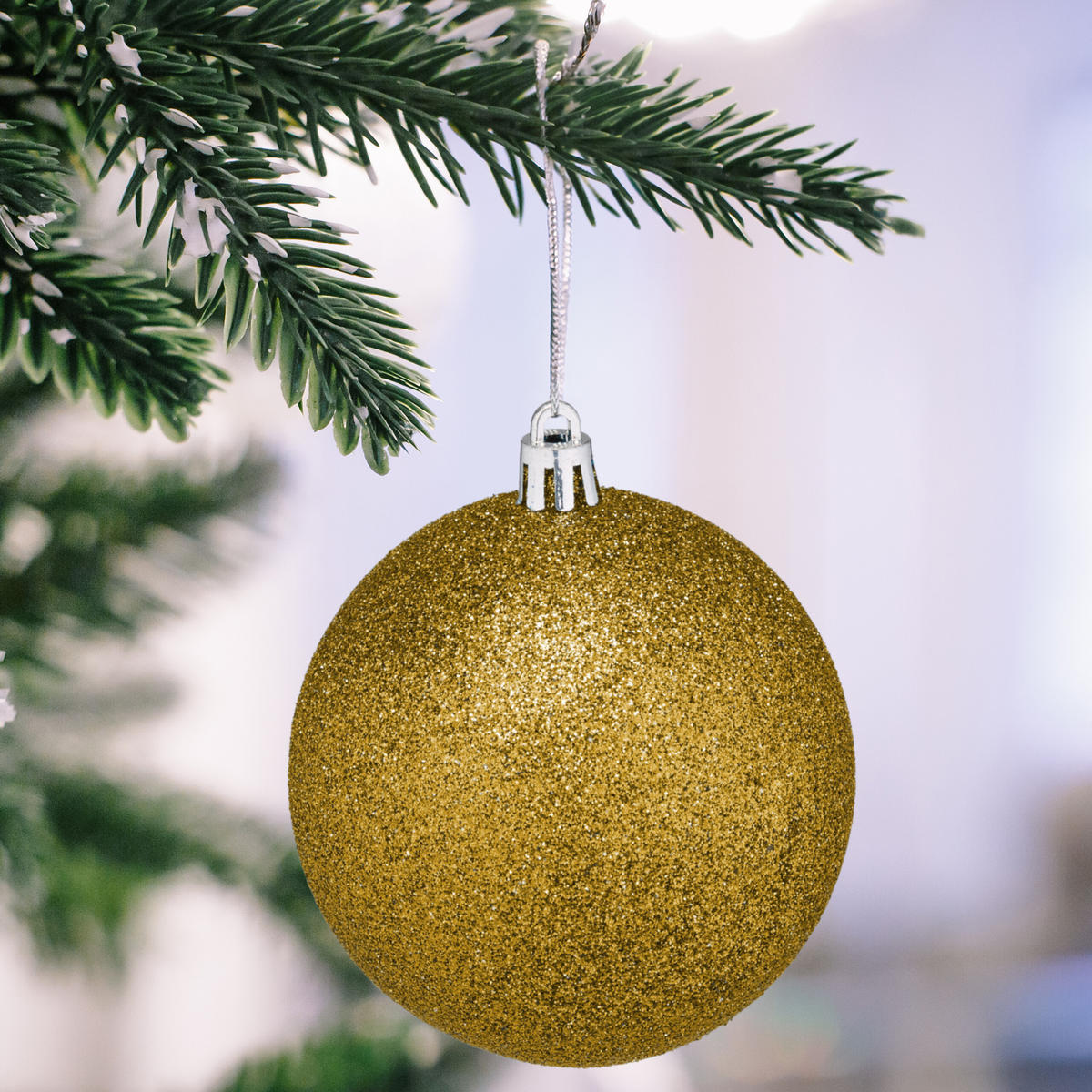 WEIHNACHTSKUGELN-SET 110-tlg. - Goldfarben, Kunststoff (8/9/8cm) - Relaxdays
