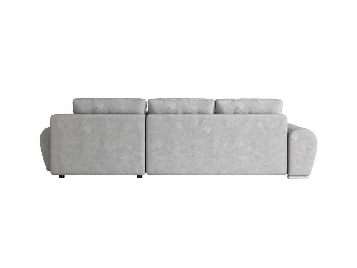 ECKSOFA BEGA U Links TENDER WAY 80 mit Schlaffunktion - Grau, Textil (372/87/185cm) - Bedante