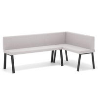 ECKBANK rechts MONO Y Webstoff glatt, 142/196 cm Beige - Beige, Textil/Metall (142/196cm) - Idohome