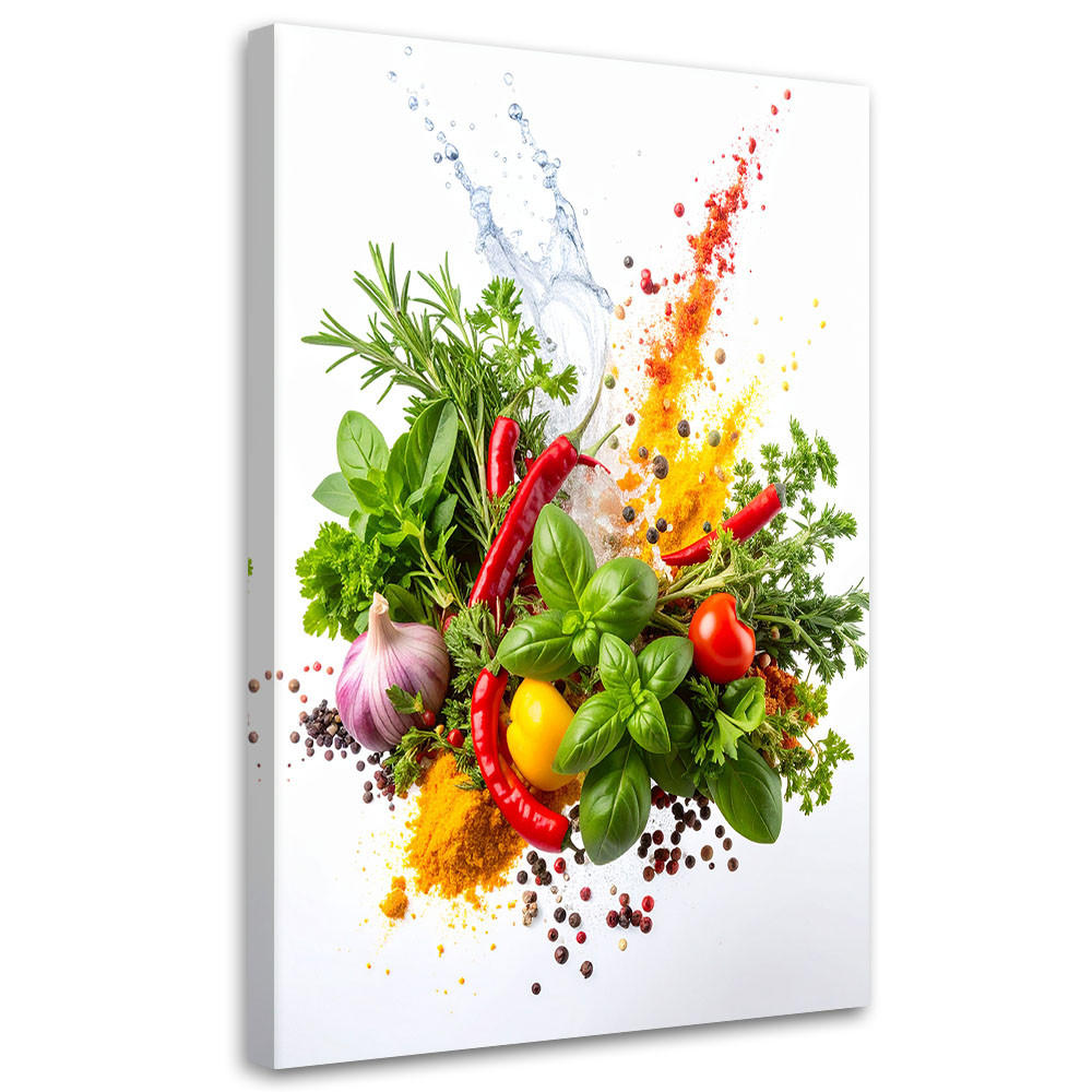 Feeby Leinwandbild Mehrfarbig 70x100 cm