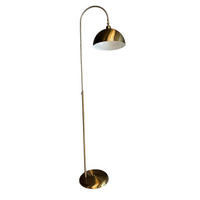 STEHLAMPE Gorkiede E27, verstellbarer Lampenschirm aus Metall - Messingfarben, Metall (37/37/170cm) - Bamyum