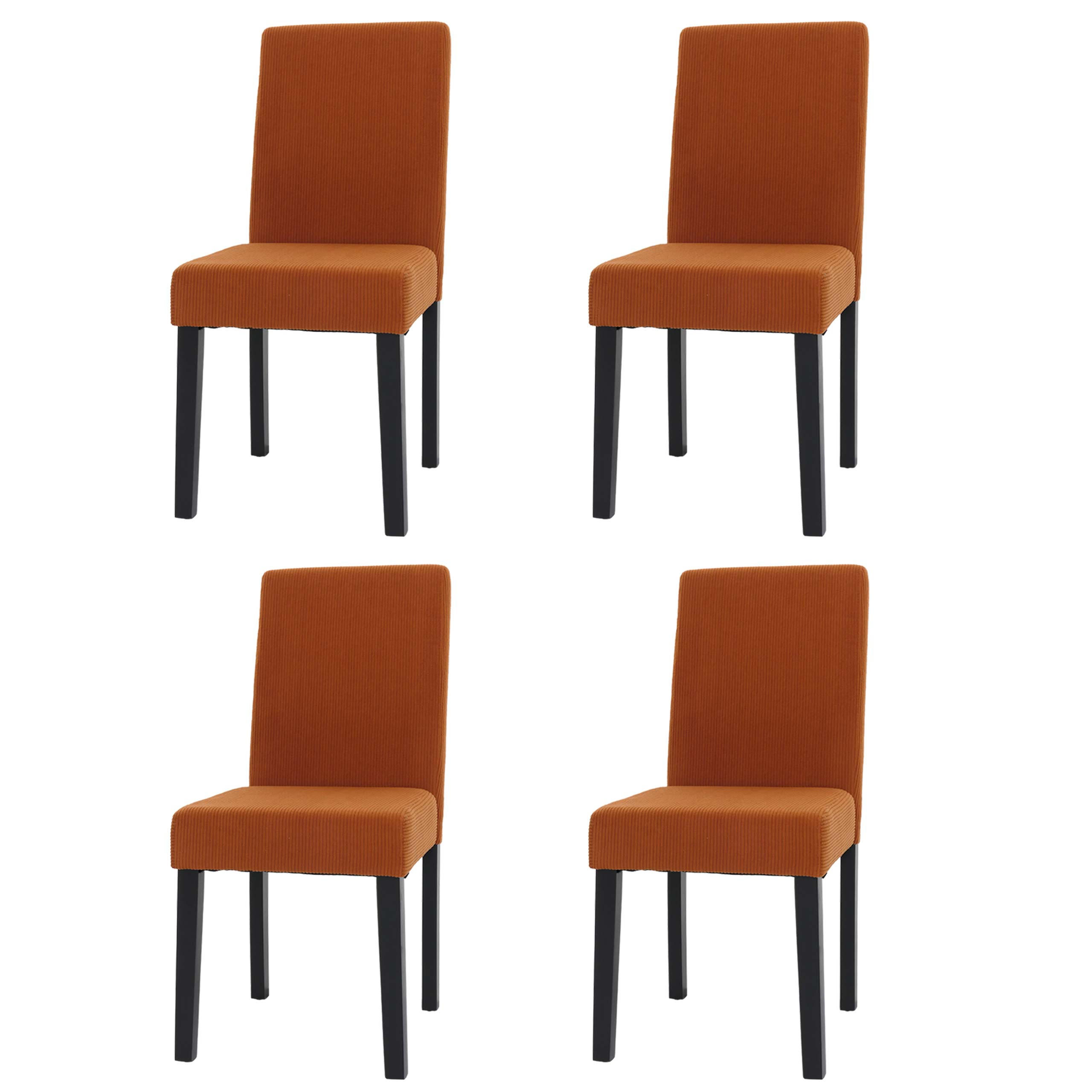 ESSZIMMERSTUHL Orange 4er-Set - Orange, Textil (42/90/50cm) - MCW