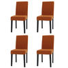 ESSZIMMERSTUHL Orange 4er-Set - Orange, Textil (42/90/50cm) - MCW