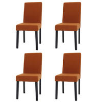 ESSZIMMERSTUHL Orange 4er-Set - Orange, Textil (42/90/50cm) - MCW