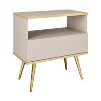 NACHTTISCH – S54 – 54 cm – Oro System – Beige - Beige, Holzwerkstoff (54/59/39cm) - hi-markt