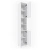 BADSCHRANK Fynn Weiß 30 x 190 cm - Weiß, Holzwerkstoff (30/190/30cm) - Vicco