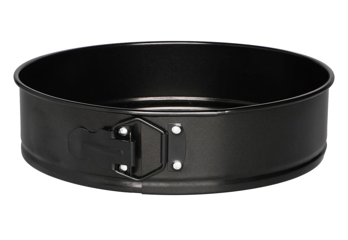 KUCHENFORM mit Griffen Ø 26 cm - Schwarz, Metall (27.5/7/27.5cm)