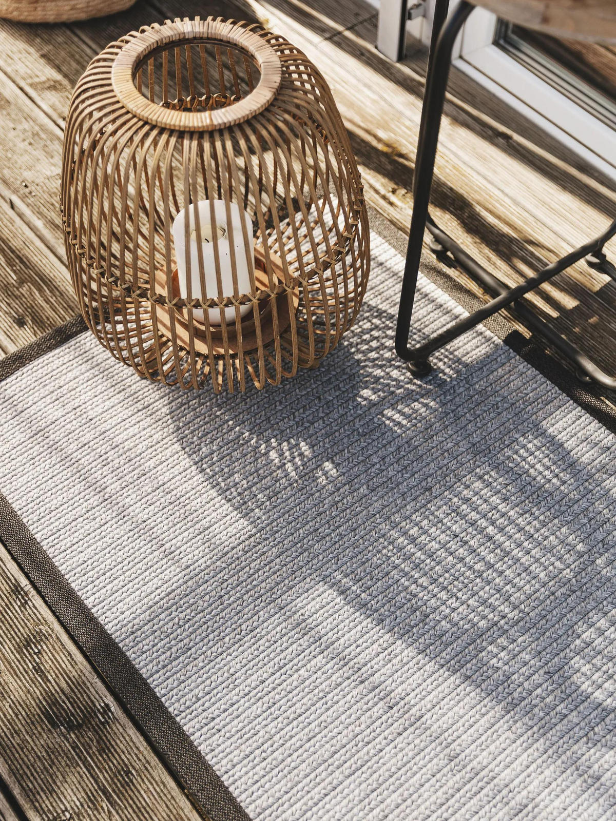 OUTDOORLÄUFER Nandi Grau 70x200 cm - Grau, Textil (70/200cm) - benuta Nest