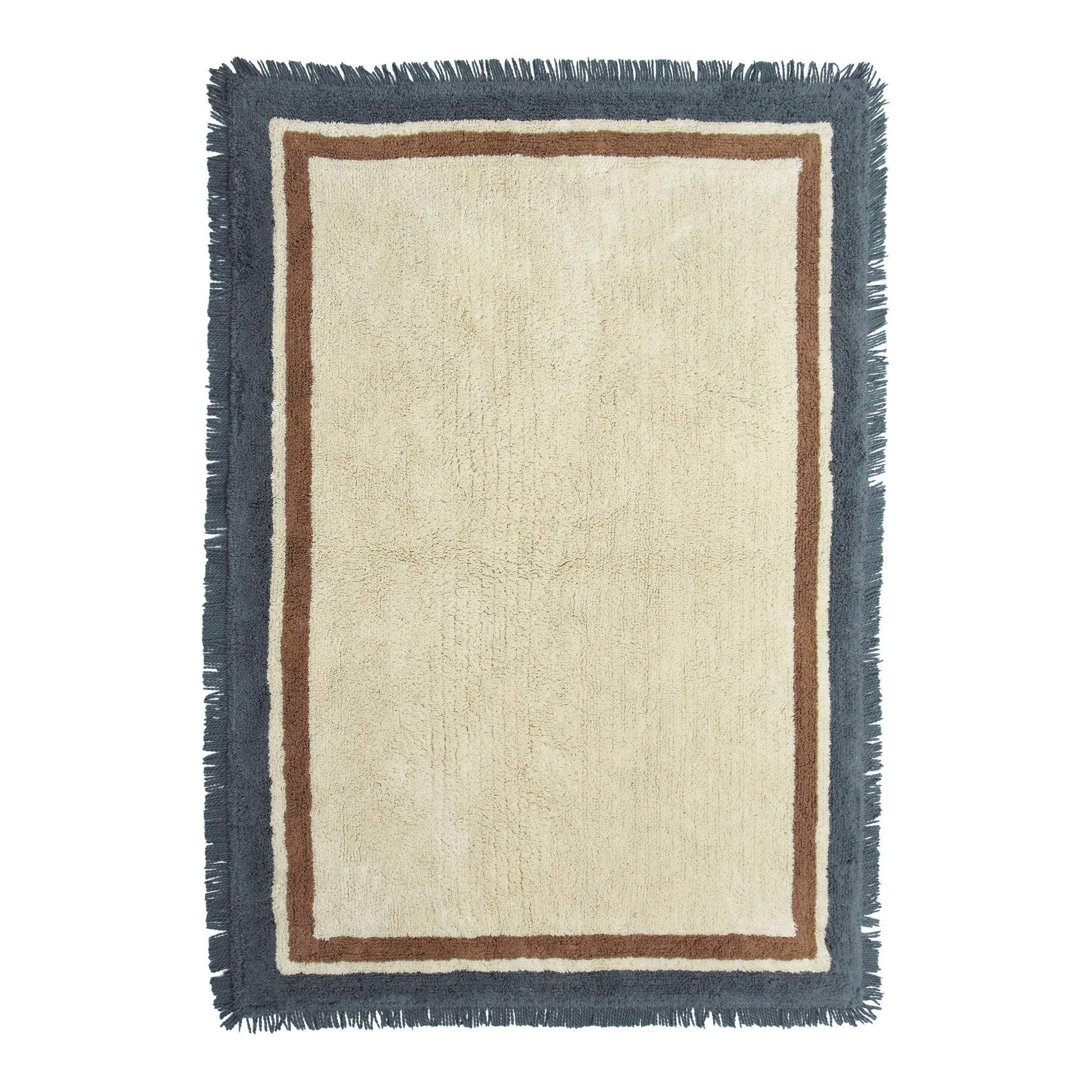 KINDERTEPPICH aus Baumwolle blau - Blau, Naturmaterialien (200/290cm) - AFK Living