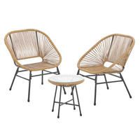 BALKONSET Tulum Natur - Naturfarben, Metall - SVITA