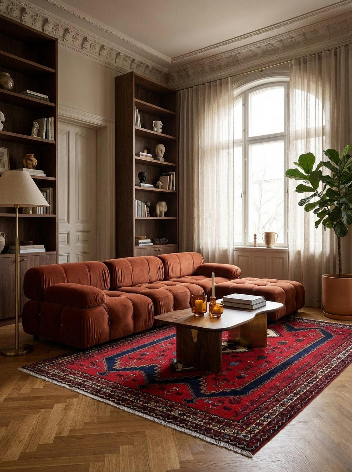 HANDWEBTEPPICH Afshar Rot 234/163 cm Schurwolle - Rot, Textil (163/234cm) - Looma