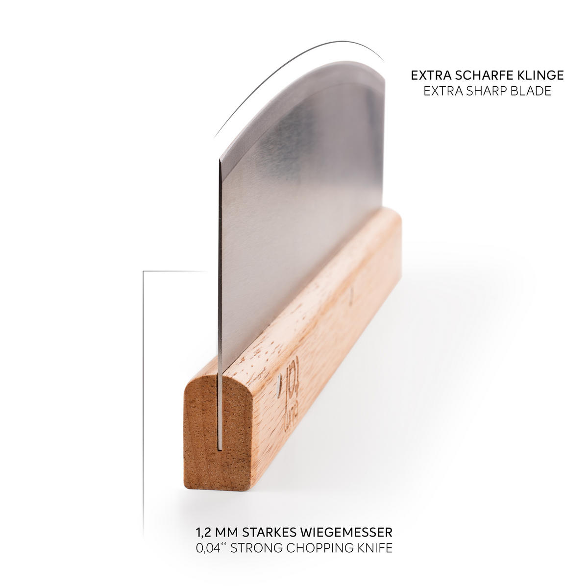 PIZZASCHNEIDER Lovisa - Edelstahlfarben, Holz/Metall (7/1/7cm) - Blumtal
