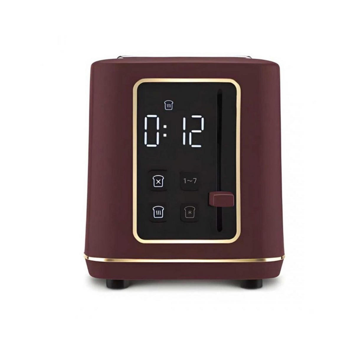 TOASTER Burgunderrot 35/15/25 cm BH9662 - Bordeaux, Metall (15/25/35cm) - Berlinger Haus