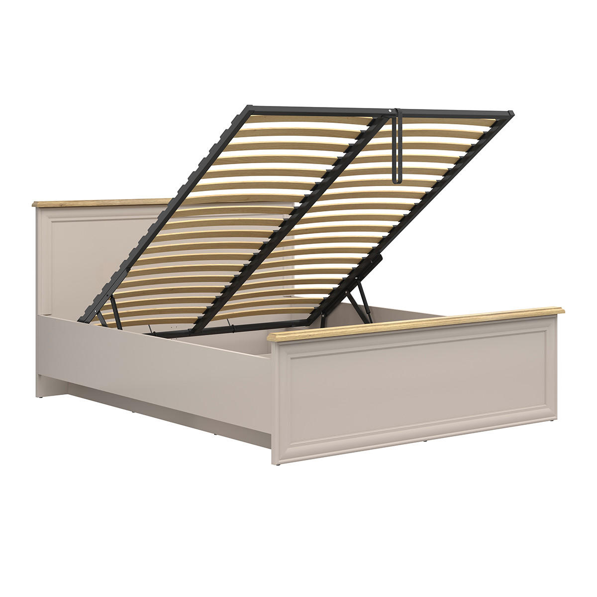 BOXBETT 160/200 Perle Kaschmir - Beige, Holzwerkstoff (160/200cm) - Petits-meubles