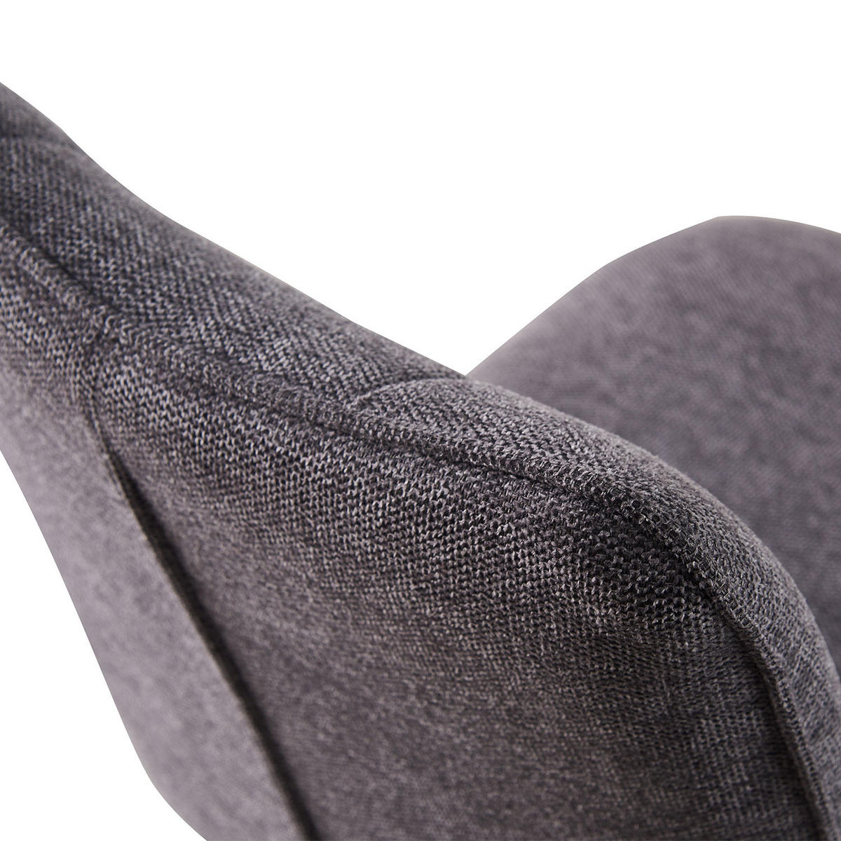 STUHL NELE Anthrazit 2 Stück - Anthrazit, Textil/Metall (46/85/60cm) - B&D Home