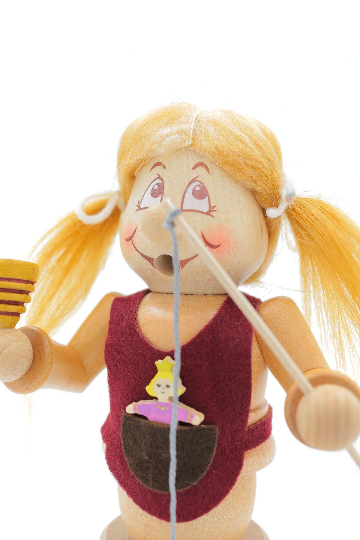 RAUCHFIGUR Wichtel Freche Göre 15cm - Multicolor, Holz (9/15/0.1cm)