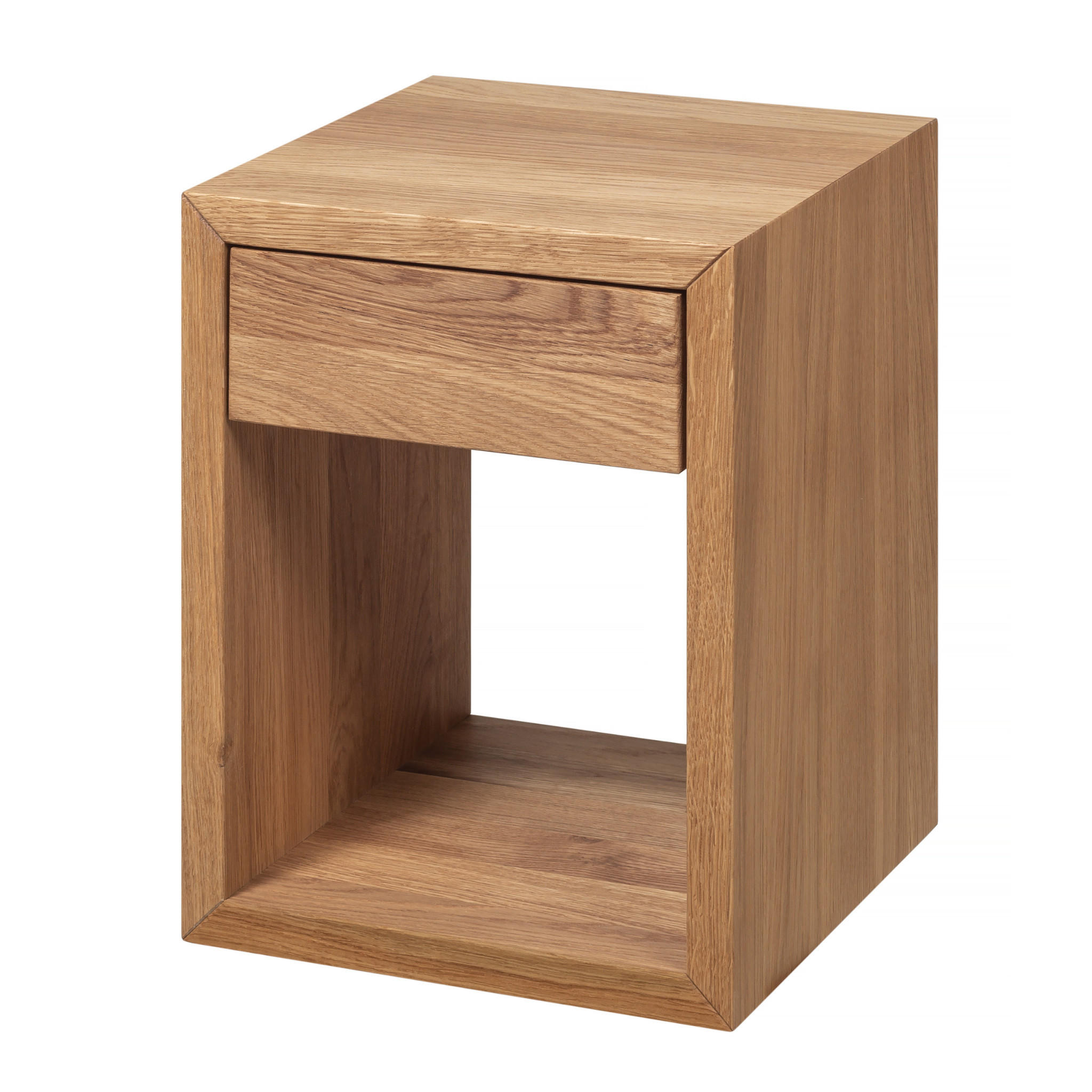NACHTTISCH Hugo, Eiche, 30/30/39 cm - Eichefarben, Holz (30/39/30cm) - WOODEK