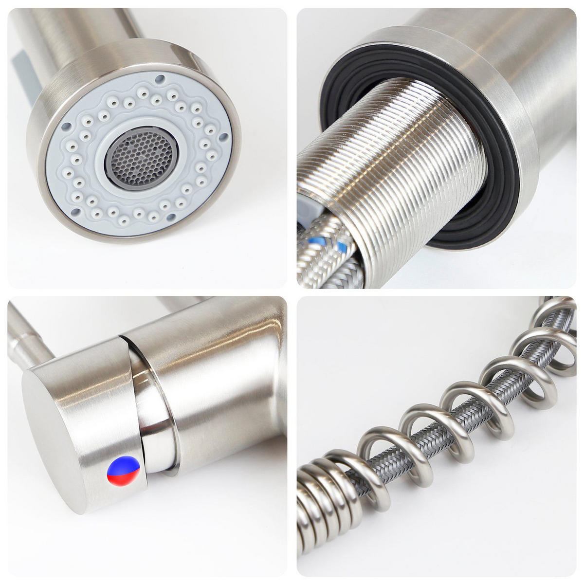 KÜCHENARMATUR Tauvin 5/55/25 cm - Silberfarben, Metall (5/55/25cm) - ZMH