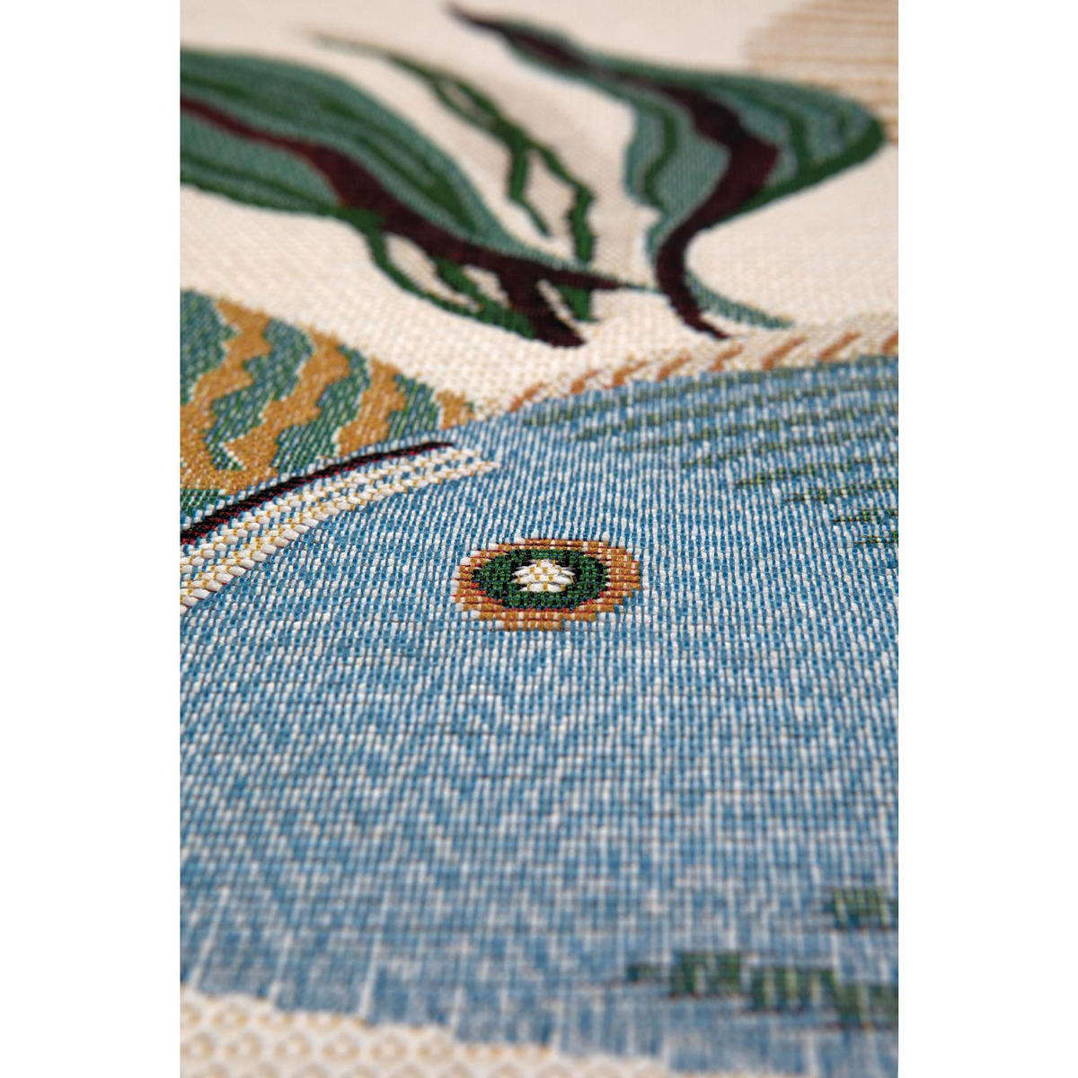 OUTDOOR-TEPPICH Dori lagunenblau 160 x 230 x 1 cm - Türkis, Textil (160/230cm) - Vivaraise