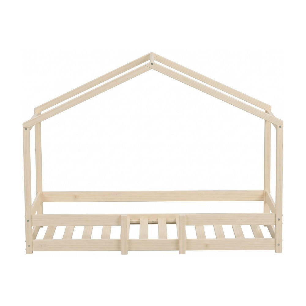 HAUSBETT INDIANA mit Lattenrost / Kinderbett 90x190 - Natural - Naturfarben, Holz (90/190cm) - Weber Industries