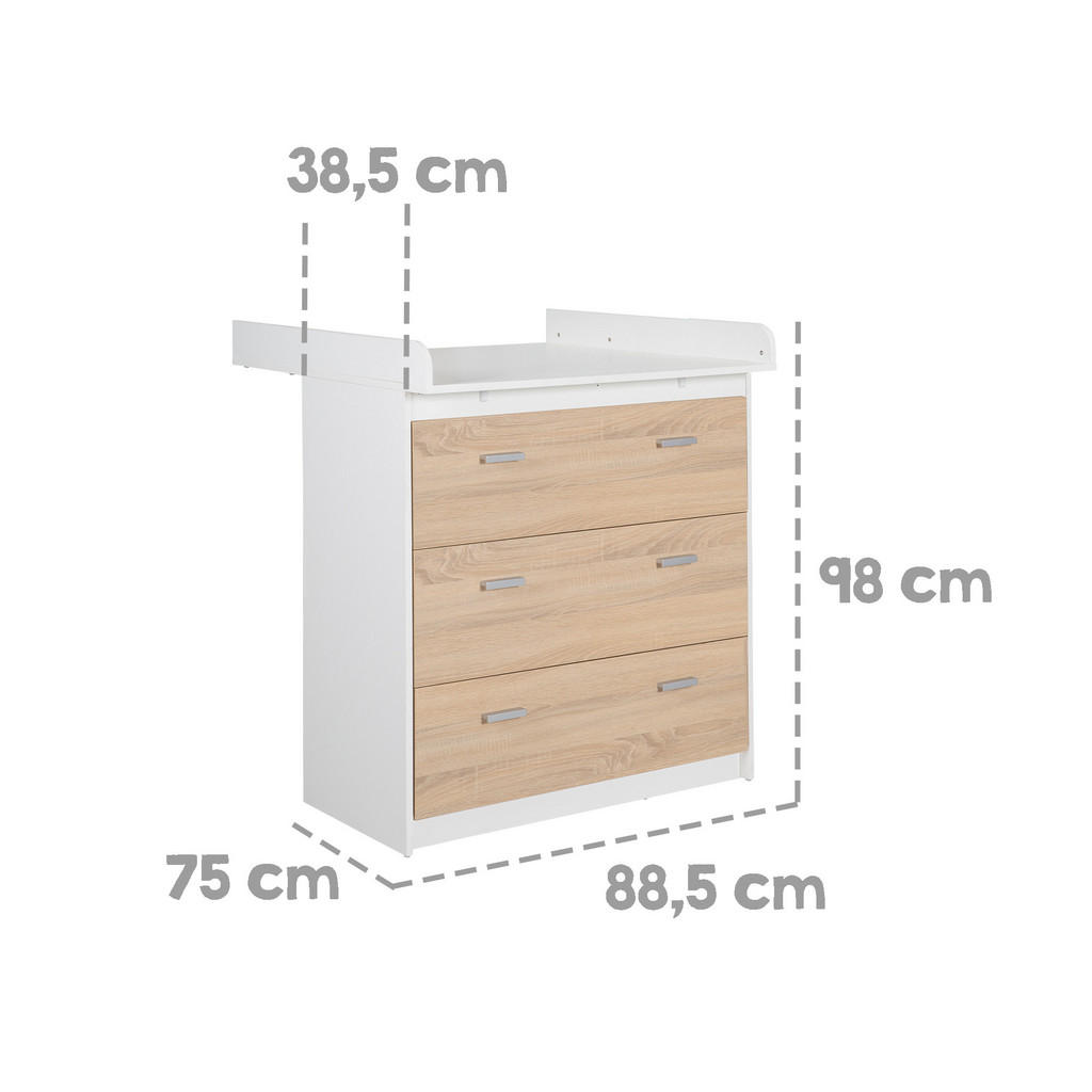 Thumbnail - Roba Babyzimmer-Set, Mehrfarbig, Holzwerkstoff, 76x80x142 cm, Babymöbel, Babyzimmer-Sets