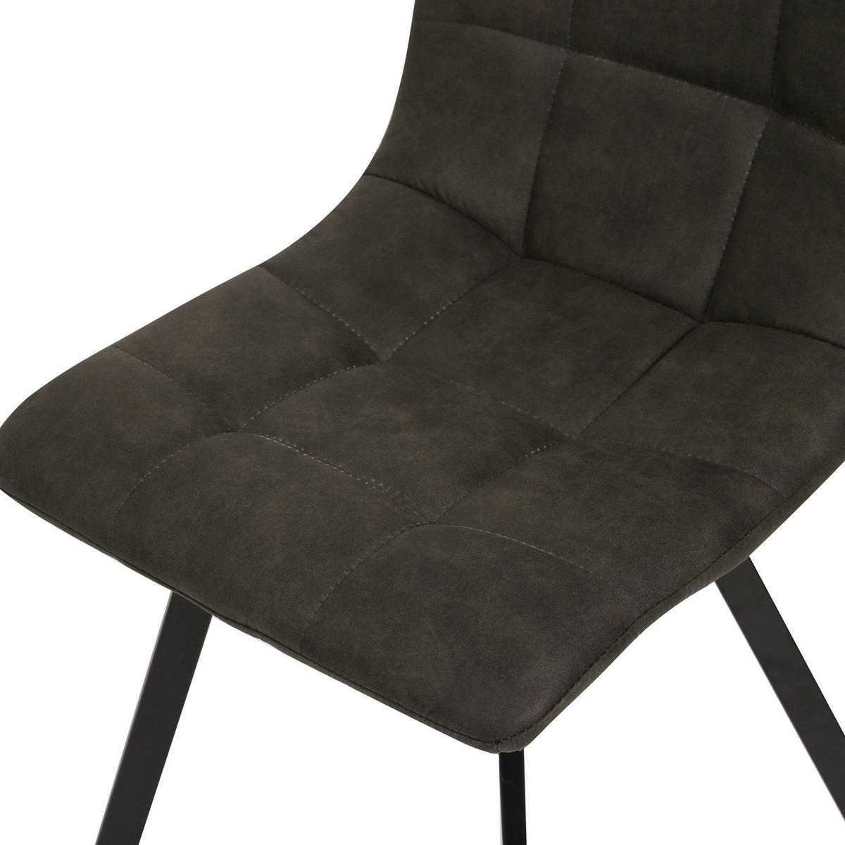 POLSTERSTUHL - Anthrazit, Textil/Metall (44/86/57cm) - home24