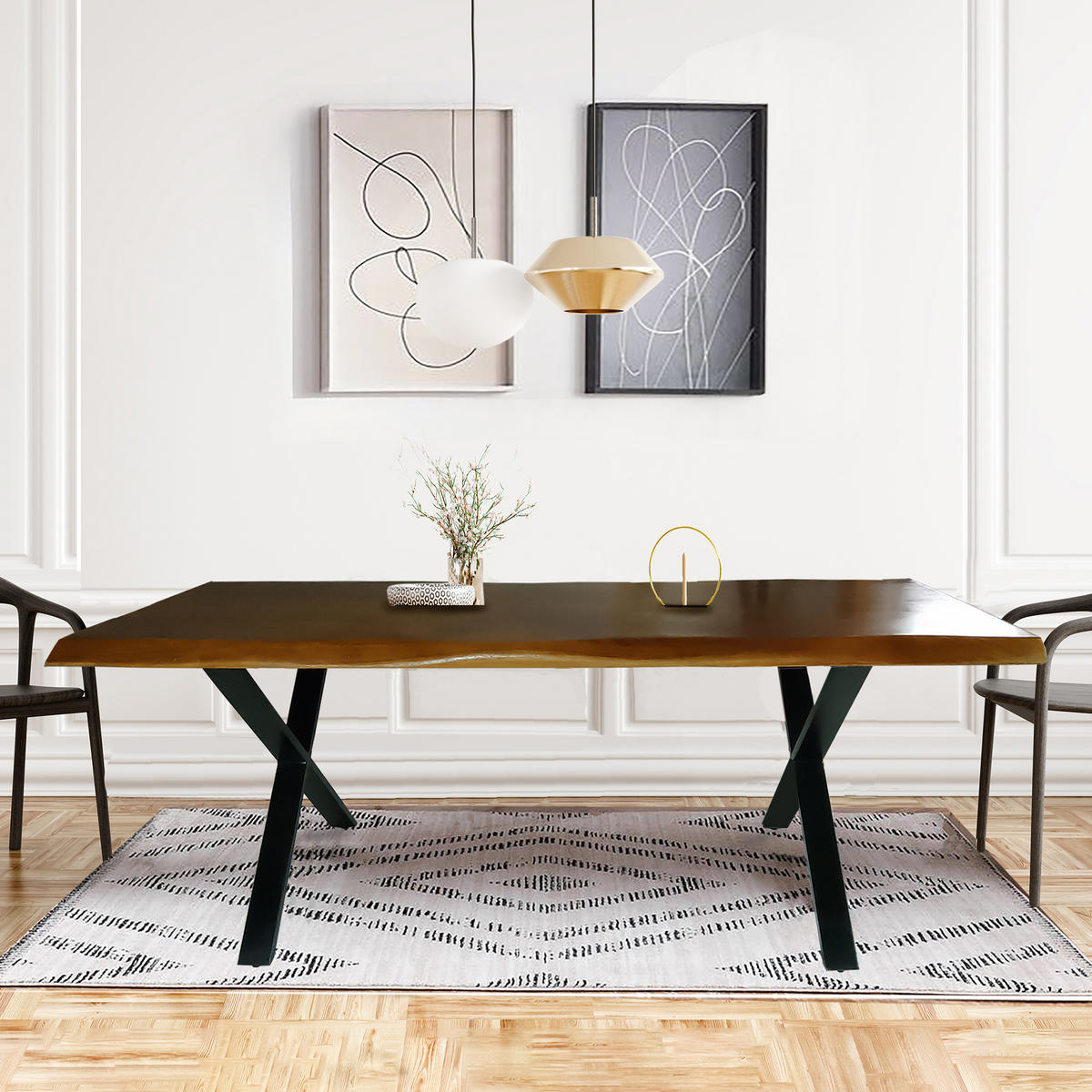 ESSTISCH FARO / 200X90CM - 10 PERSONEN - MANGOHOLZ MASSIV - Braun, Holz (200/90/75cm) - Weber Industries