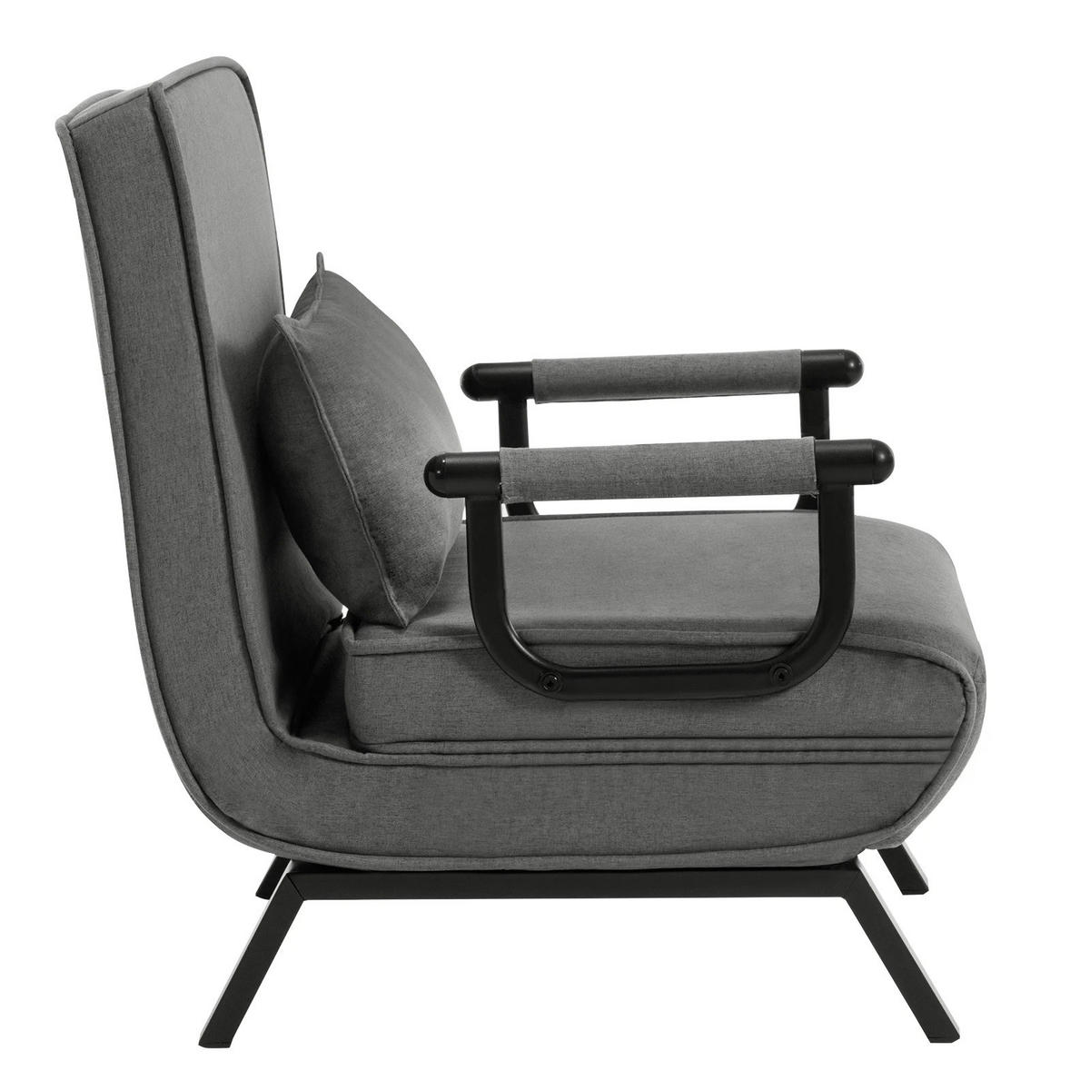 SCHLAFSOFA 3-in-1 Klappsofa Braun, 1 Stück, mit Kissen - Braun, Textil (65/75/78cm) - Kaket