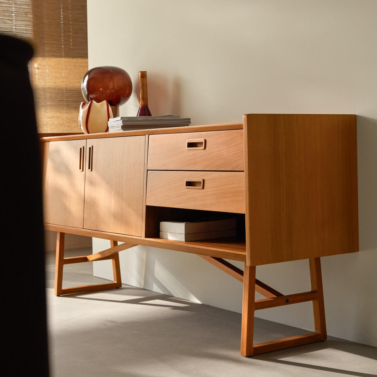 SIDEBOARD Marcus Natur aus Teak - Naturfarben, Holz (160/74/45cm) - Tikamoon