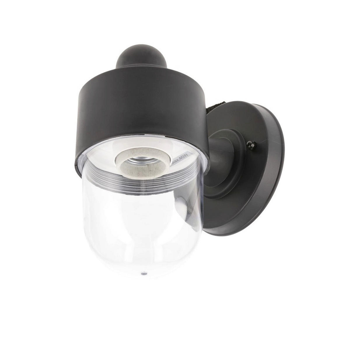 ZYLINDER-AUSSENLEUCHTE VERONICA Schwarz Modern - Schwarz, Kunststoff (11/19/15cm) - CGC Europe