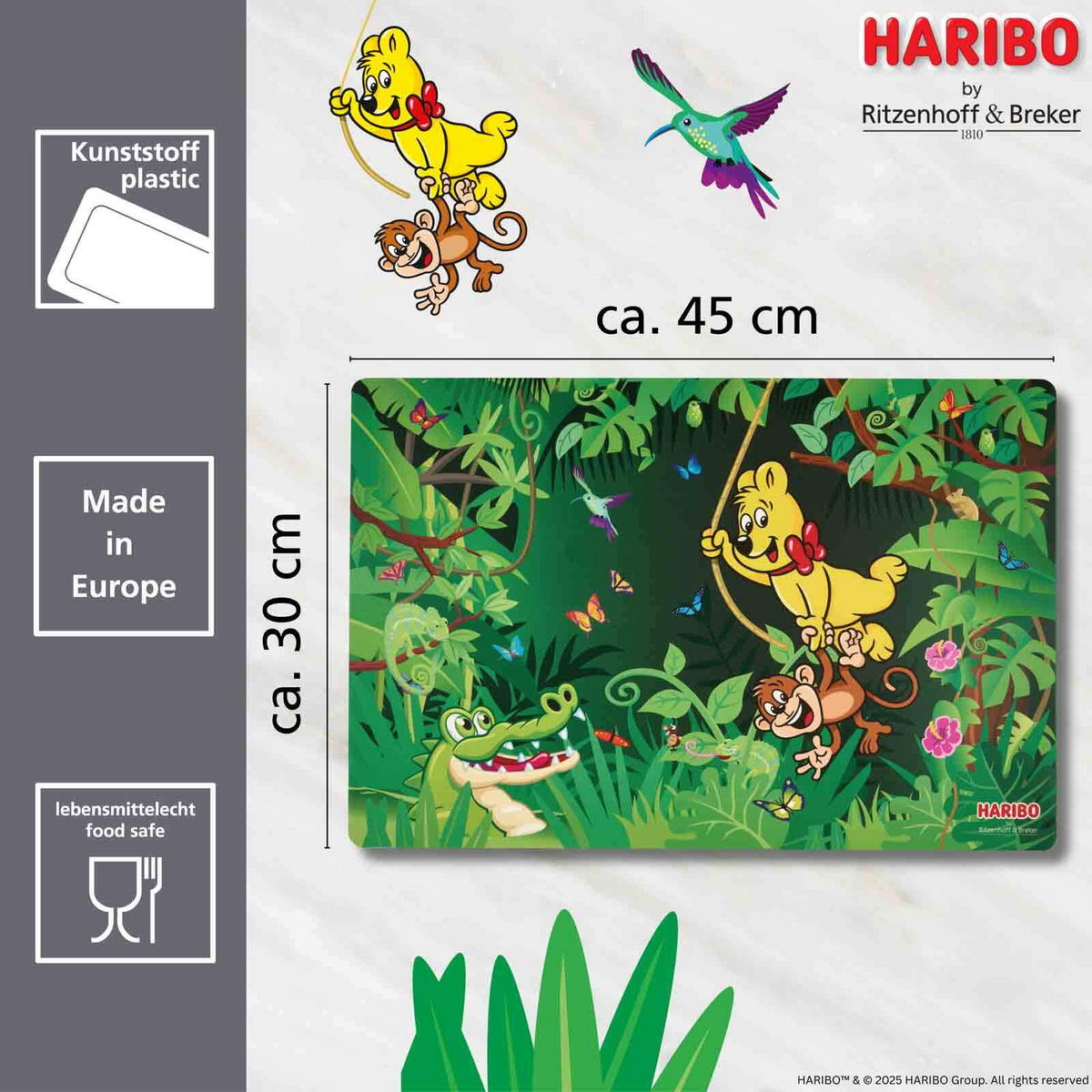KINDERGESCHIRR-SET Haribo Jungle bunt - Multicolor, Keramik (1/1/1cm) - Ritzenhoff Breker