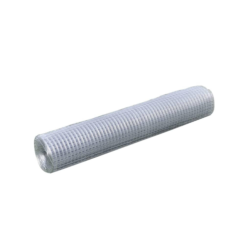 vidaXL Gartenzaun, Silber 100x100 cm