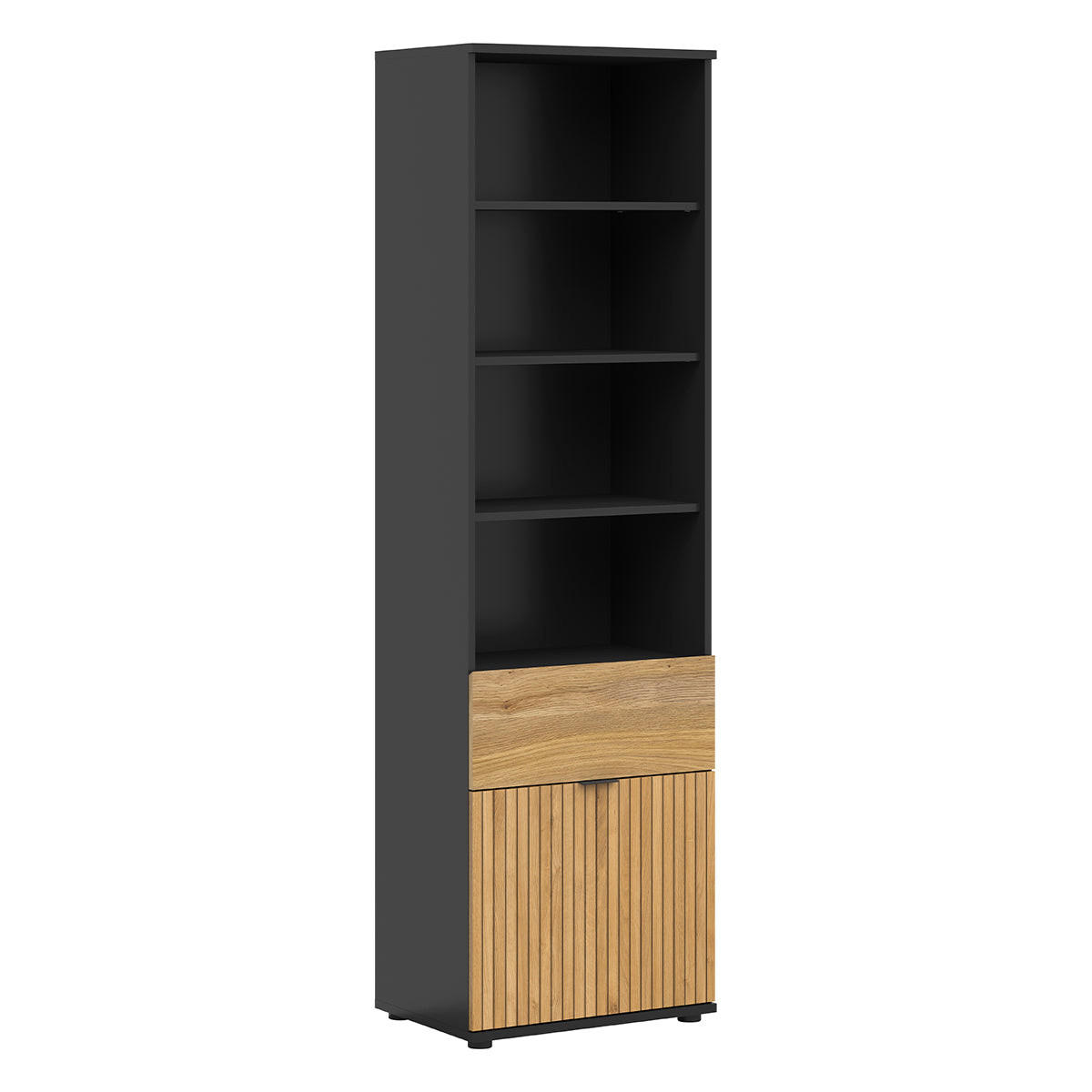 REGÁL NA KNIHY Pia Drevo - hnedá, kompozitné drevo (57/196/39cm) - Petits-meubles