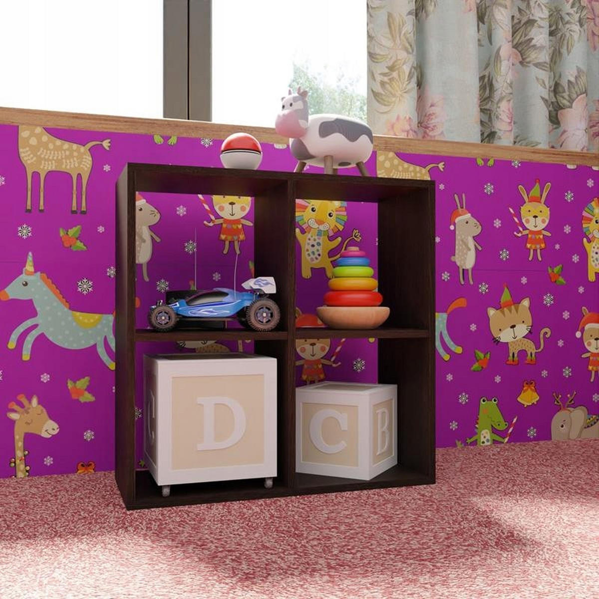 STANDREGAL MALAX EX3 Wenge 74/30/75 cm - Wengefarben, Holzwerkstoff (74/75/30cm) - Matkam Möbel