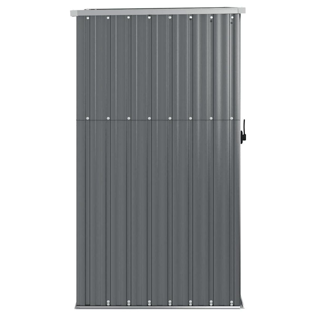 GERÄTEHAUS Grau 88/89/161 Cm Verzinkter Stahl - Grau, Metall (88/161/89cm) - vidaXL