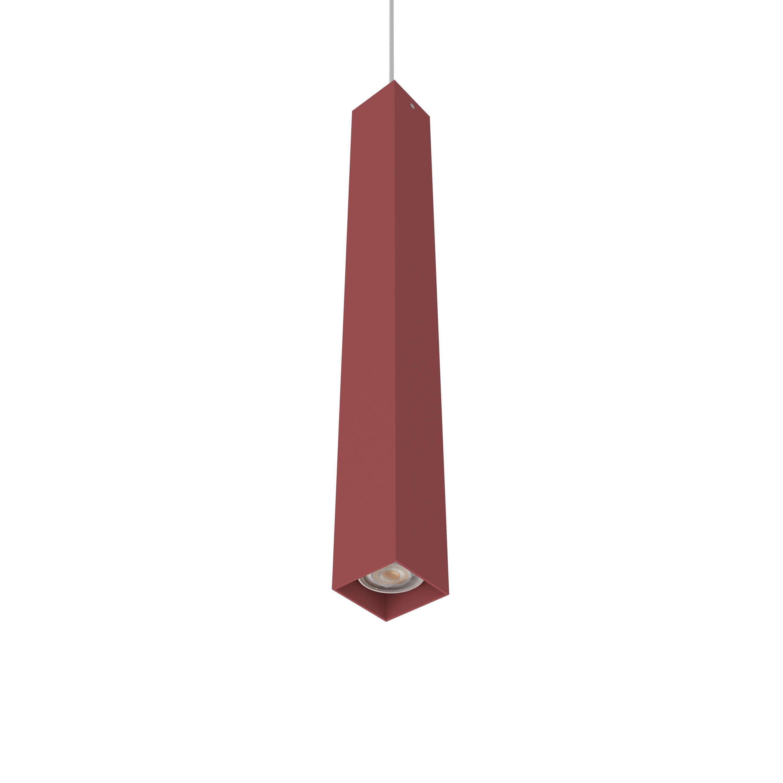 HÄNGELEUCHTE Cube H60 - Rot, Metall (6/6/60cm) - Lumicom