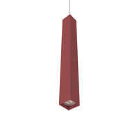 HÄNGELEUCHTE Cube H60 - Rot, Metall (6/6/60cm) - Lumicom