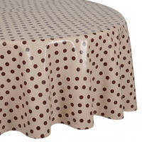 TISCHDECKE Waterproof rund 140 cm - Pink/Braun, Textil (140/140cm) - Butlers