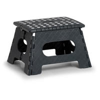 KLAPPHOCKER dunkelgrau 35/28/22 cm - Anthrazit, Kunststoff (28/22/35cm) - ZELLER