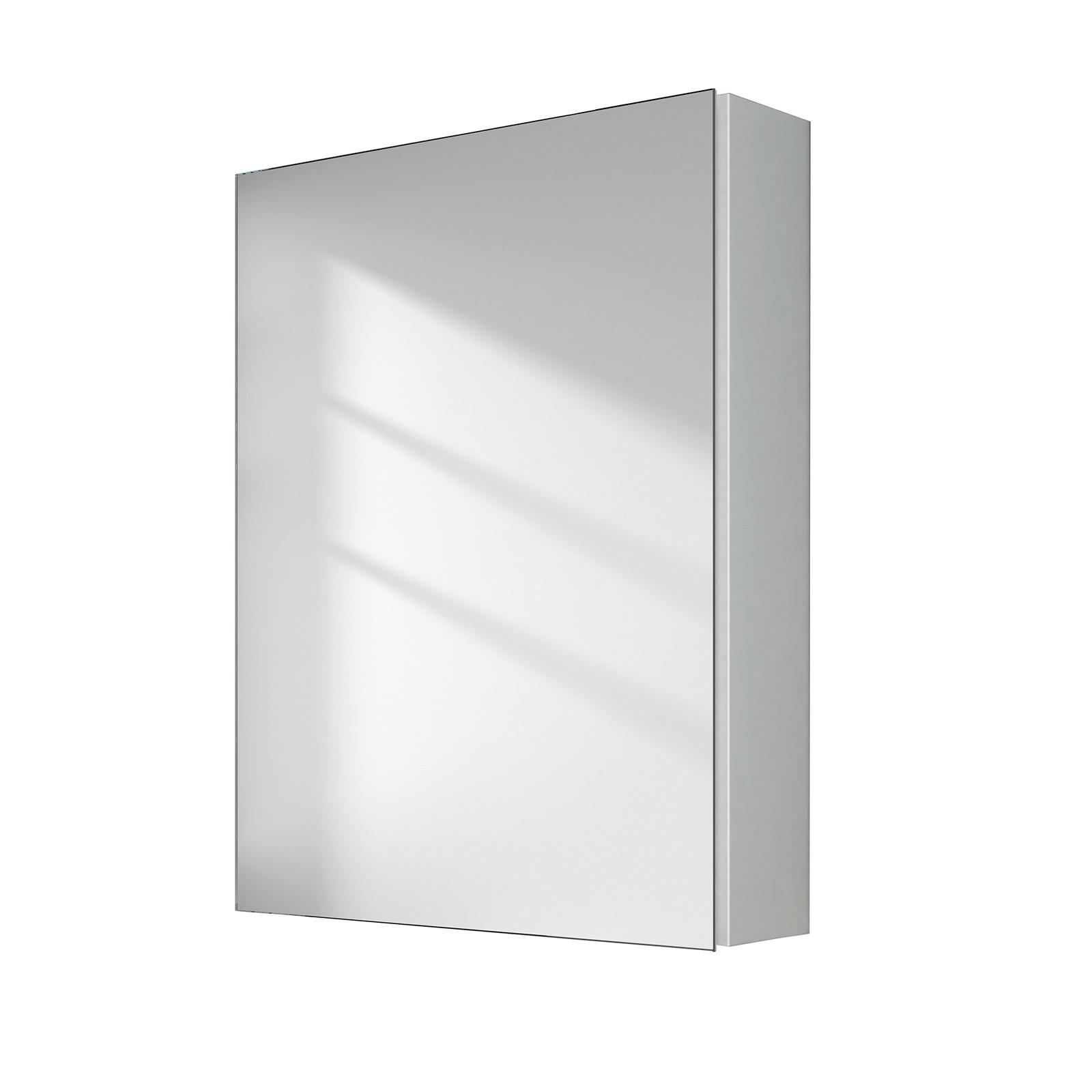 SPIEGELSCHRANK Weiß 65/50/14,5 - Weiß, Metall (50/65/65cm) - EMKE
