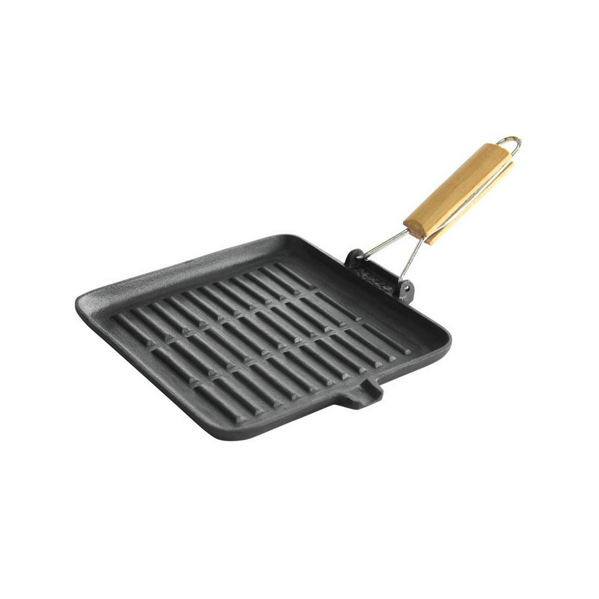 GRILLPFANNE Graphit 24/24/2 cm KH1107 - Graphitfarben, Metall (24cm) - Kinghoff 