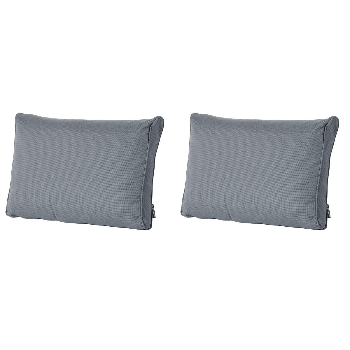 RÜCKENKISSEN Rippe 40/60 cm 2er-Set - Grau, Textil (60/8/40cm) - Madison