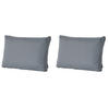 RÜCKENKISSEN Rippe 40/60 cm 2er-Set - Grau, Textil (60/8/40cm) - Madison