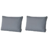 RÜCKENKISSEN Rippe 40/60 cm 2er-Set - Grau, Textil (60/8/40cm) - Madison