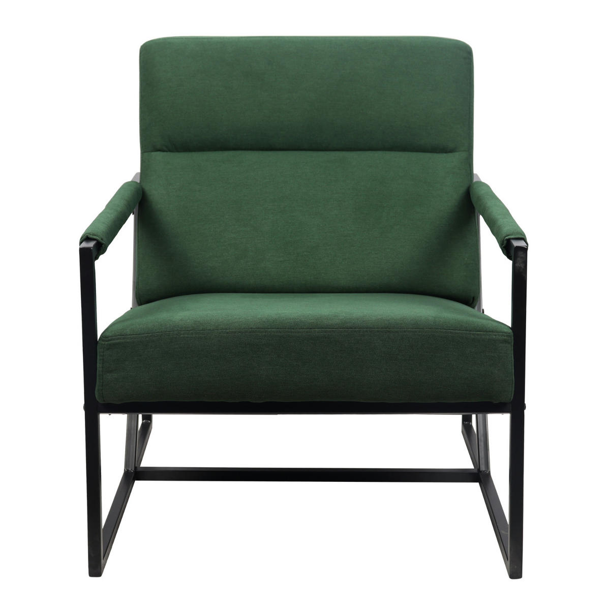LOUNGESTUHL CHRIS - Grün, Textil (66/77/82cm) - SVITA