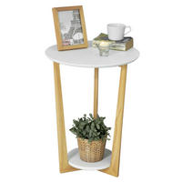 BEISTELLTISCH Weiß - Weiß, Holzwerkstoff (25/45/60cm) - SoBuy