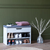 SCHUHMÖBEL Alan Weiß - Weiß, Holzwerkstoff (29.5/42/60cm) - Happy Garden