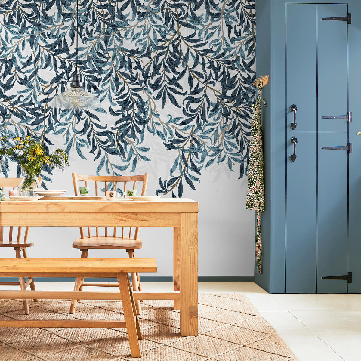 FOTOTAPETE - Willow Bough Blue - Blau, Papier/Kunststoff (250/400cm) - Graham & Brown
