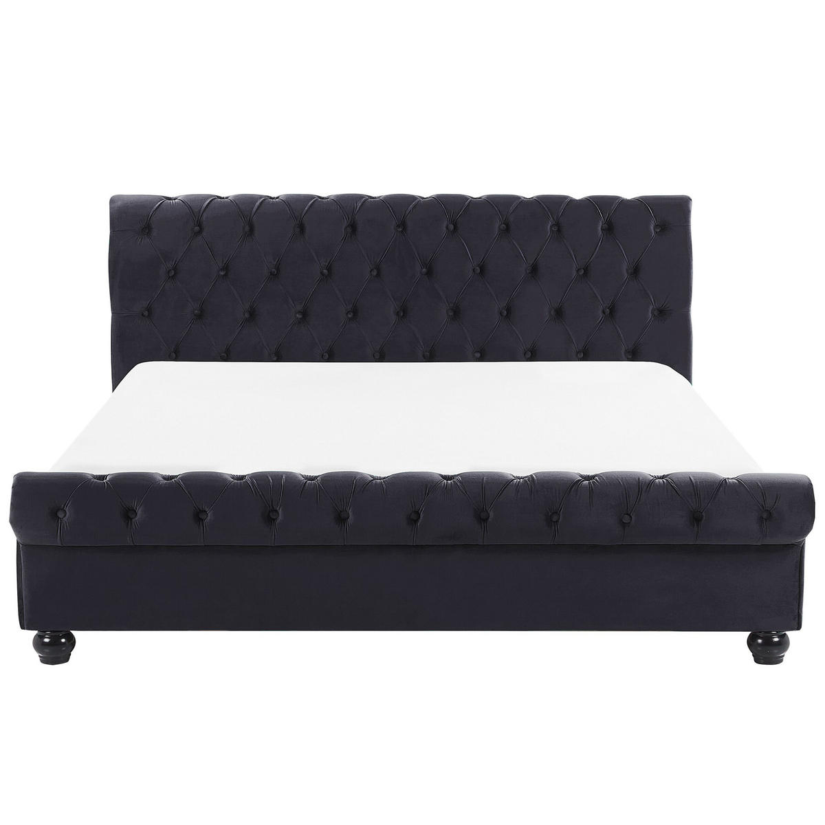 WASSERBETT 160/200 cm Schwarz Avallon - Schwarz, Textil (160/200cm) - Beliani