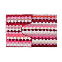 BADTEPPICH Zac Rosa 90/50/2 cm Textilien - Rosa, Textil (50/90cm) - Mondex